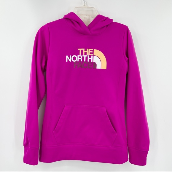 The North Face Tops - THE NORTH FACE Pink Pullover Hoodie Sweatshirt